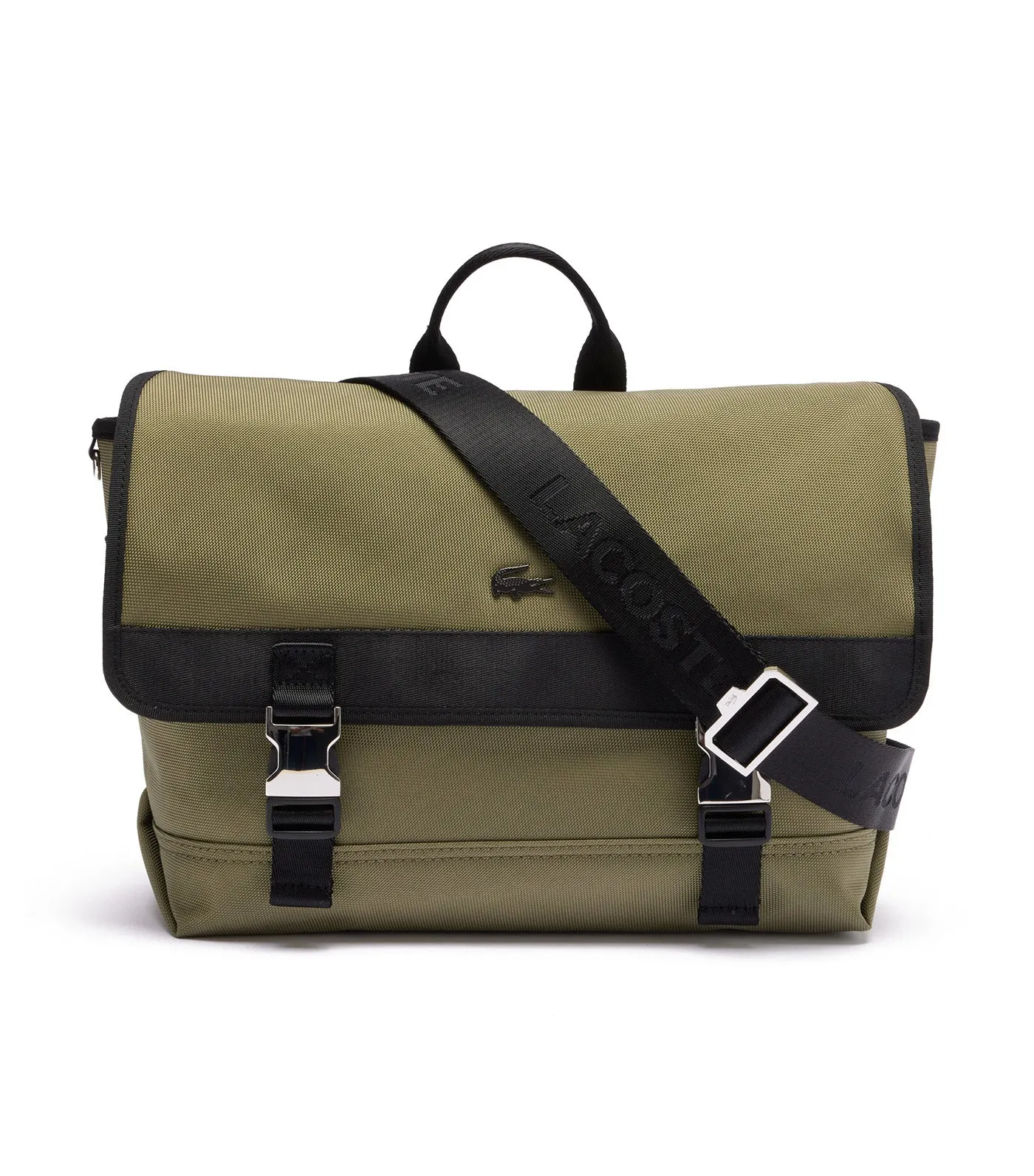 Kome Shoulder Bag With Ipad Pocket Kaki Noir