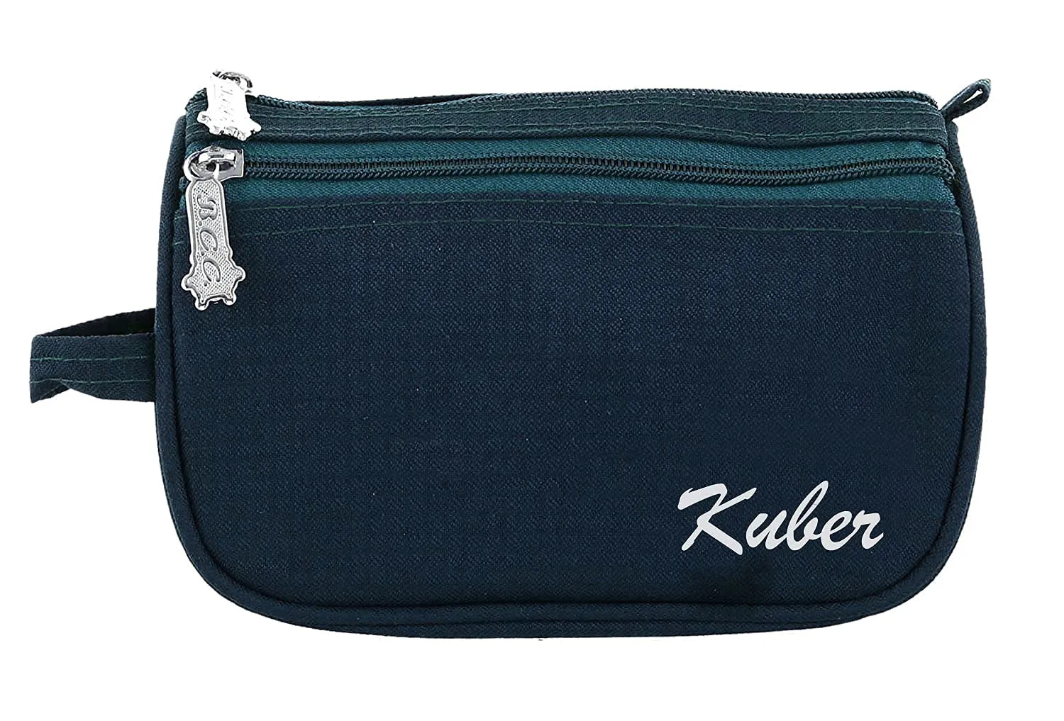 Kuber Industries Men's Toiletry Bag Canvas Travel Toiletry Bag Dopp Kit for Men Shaving Bag for Travel Accessories (Navy Blue)-KUBMART11927