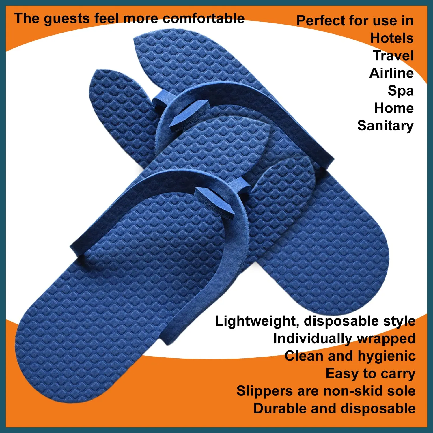 Kuber Industries Rubber Bathroom Slipper For Men & Women 2 Pair (Blue) 54KM4205