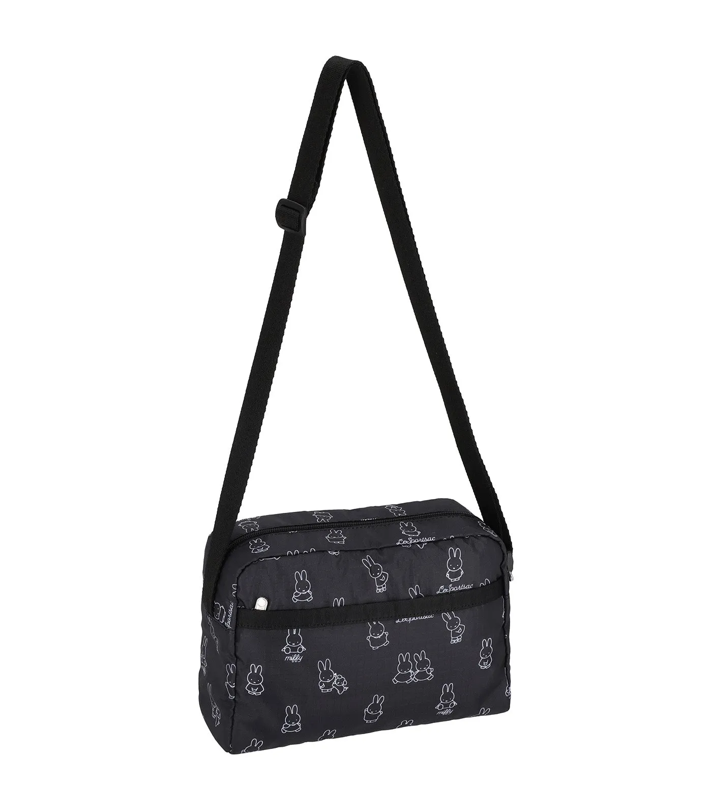 LeSportsac x Dick Bruna Daniella Crossbody Miffy Black Stencil