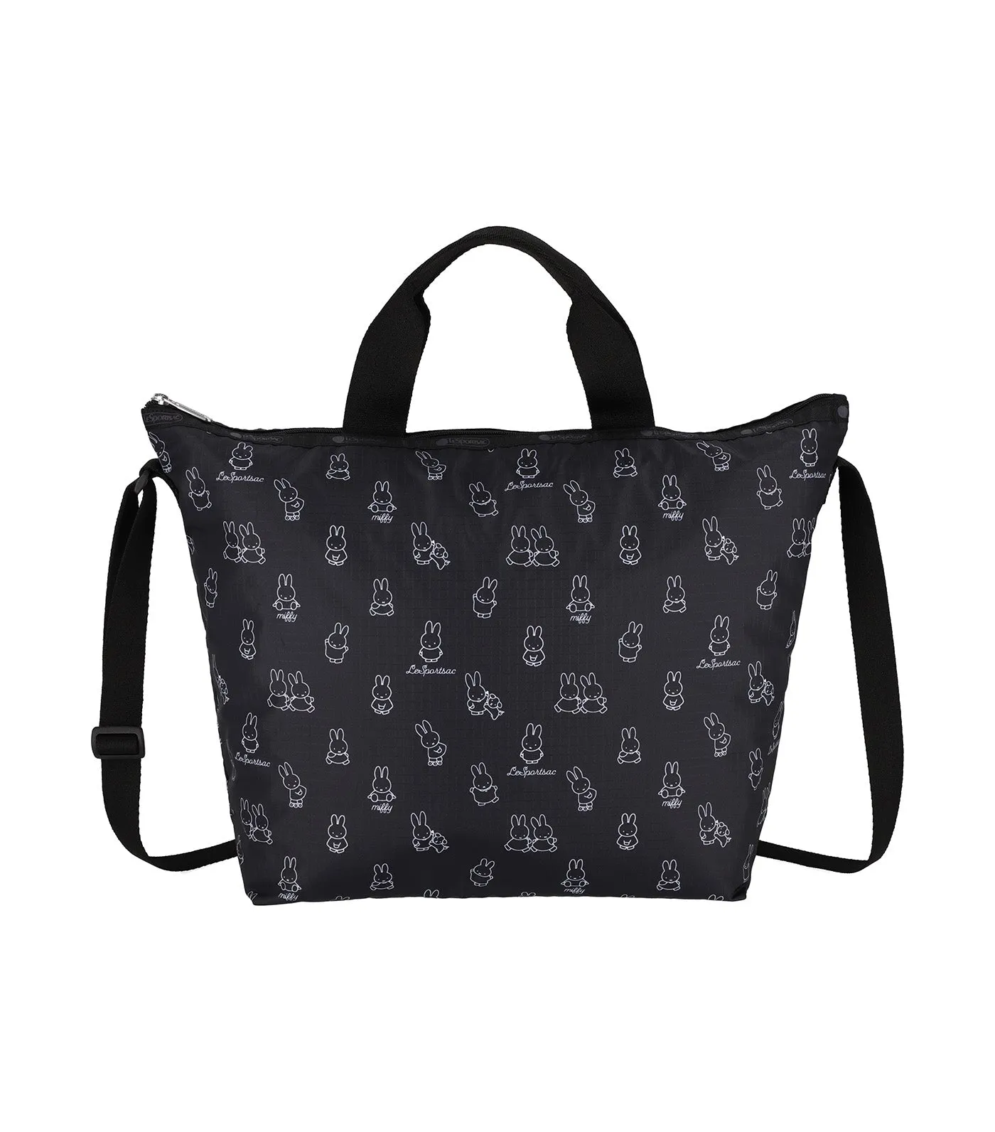 LeSportsac x Dick Bruna Deluxe Easy Carry Tote Miffy Black Stencil