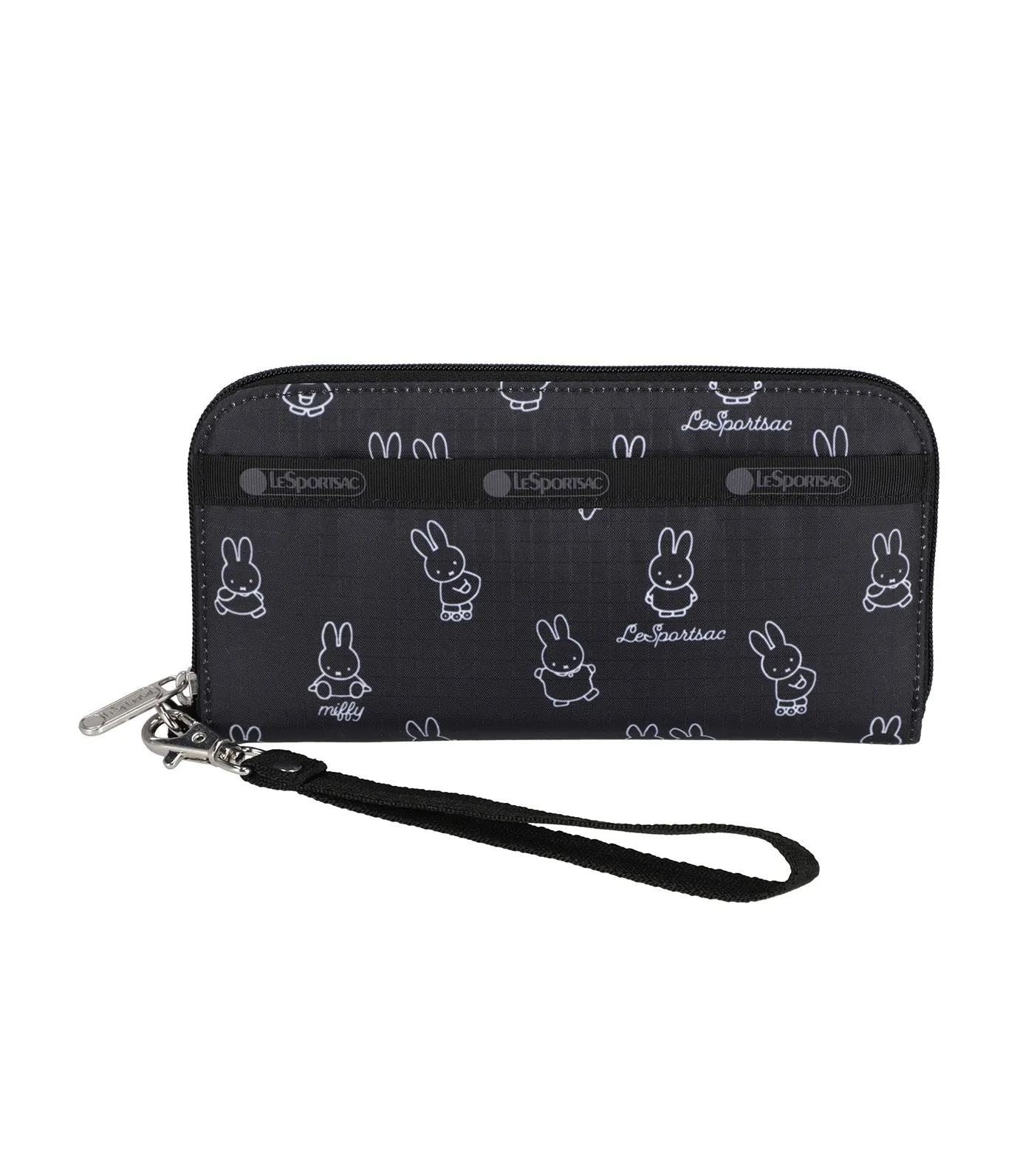 LeSportsac x Dick Bruna Tech Wallet Wristlet Miffy Black Stencil