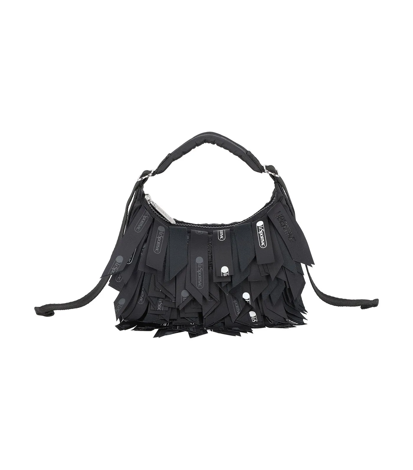 LeSportsac x Libertine Small Fringe Hobo Black