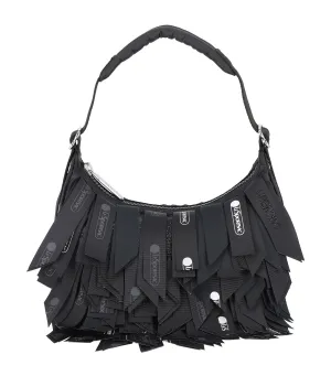 LeSportsac x Libertine Small Fringe Hobo Black