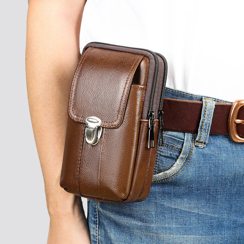 Luxury Leather Waist Sling Bag