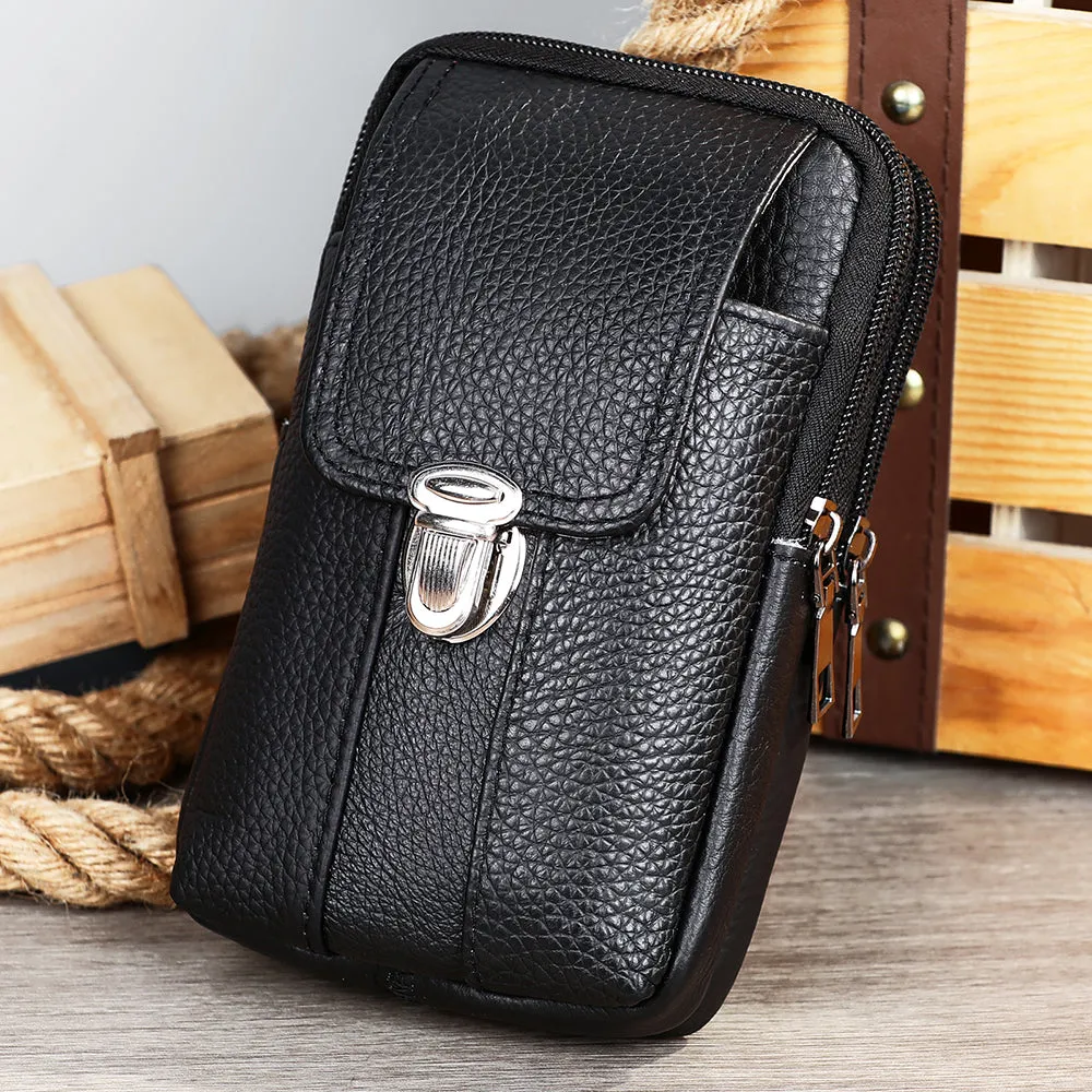 Luxury Leather Waist Sling Bag