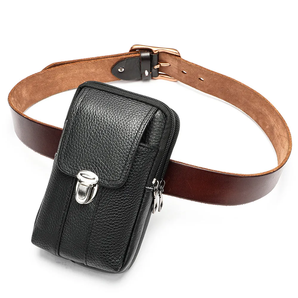 Luxury Leather Waist Sling Bag