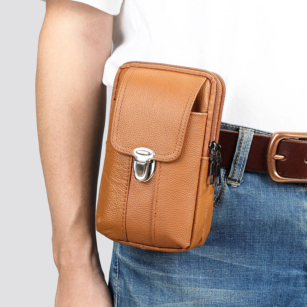 Luxury Leather Waist Sling Bag