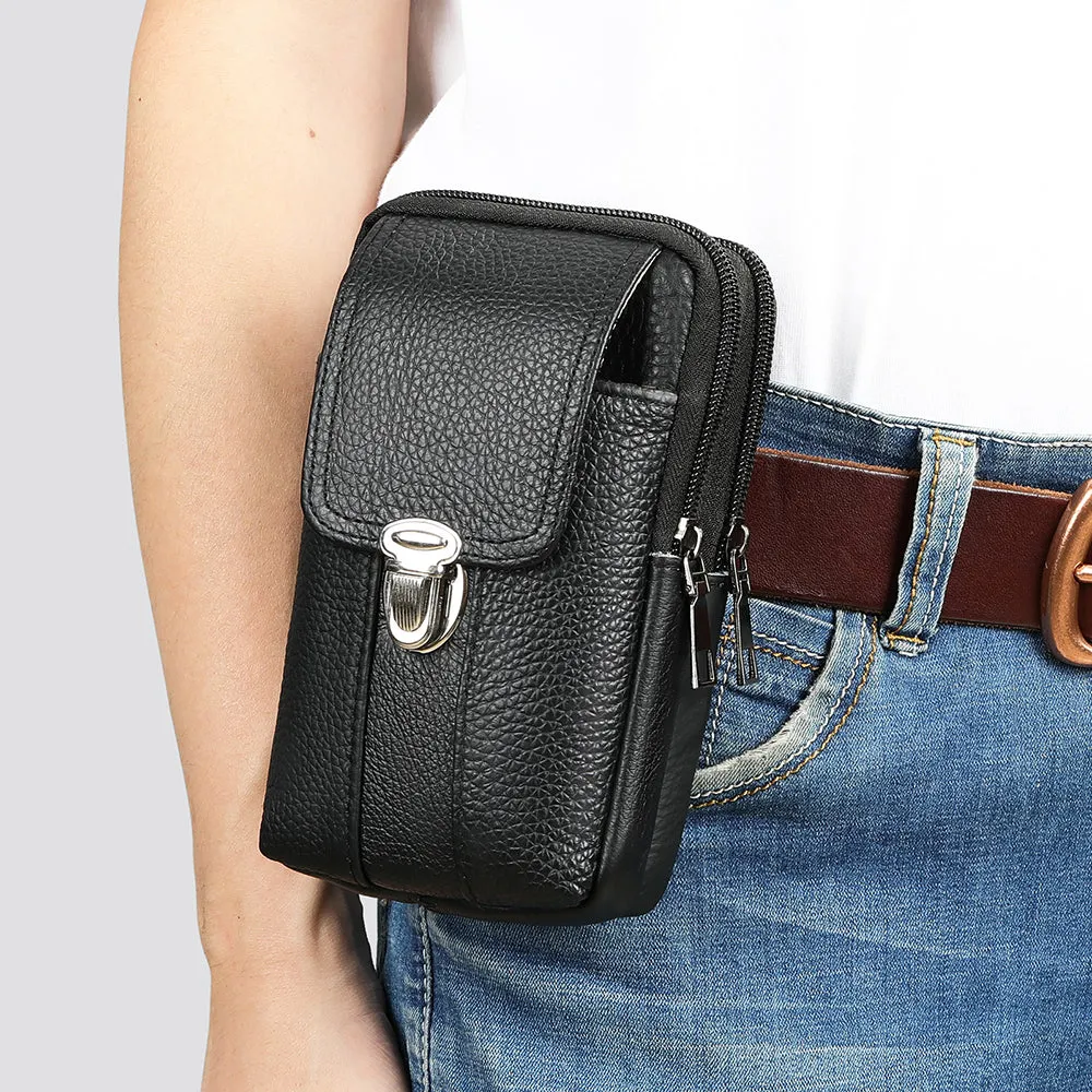 Luxury Leather Waist Sling Bag