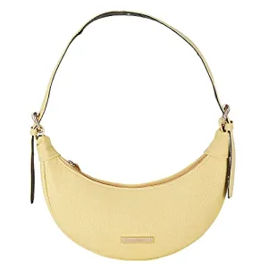 LX Small Shoulder Bags for Women with Shining Pattern (Clear, Lemon)