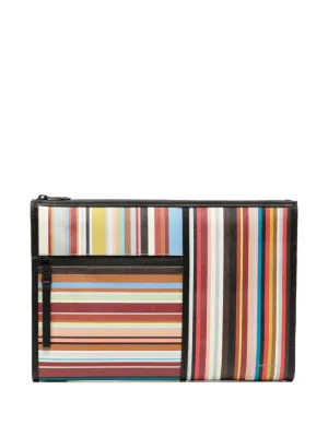 Men Bag Doc Case Signature Stripe