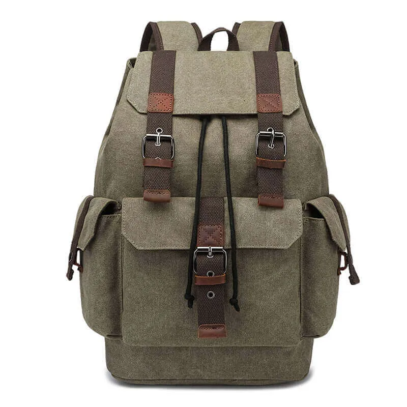 Men's Canvas Laptop Backpack - Fits 15.6 Inch