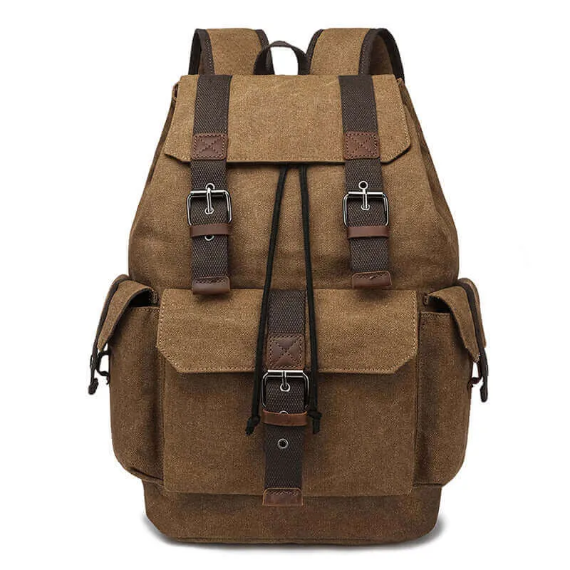 Men's Canvas Laptop Backpack - Fits 15.6 Inch