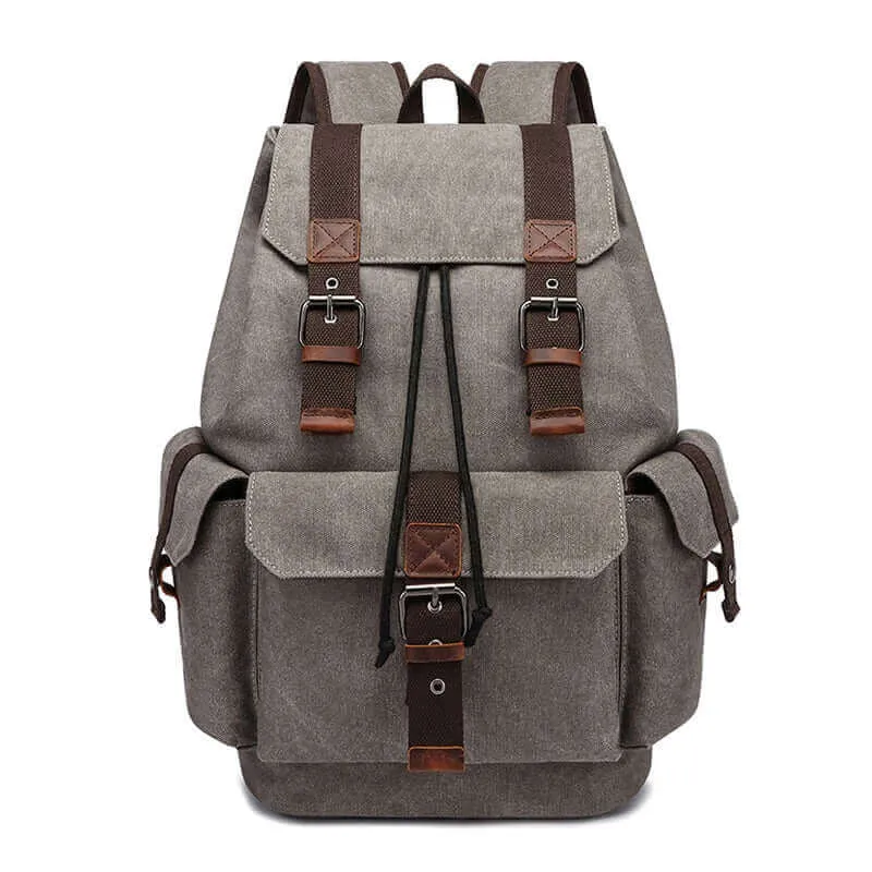 Men's Canvas Laptop Backpack - Fits 15.6 Inch