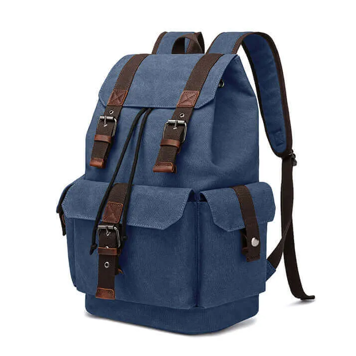 Men's Canvas Laptop Backpack - Fits 15.6 Inch