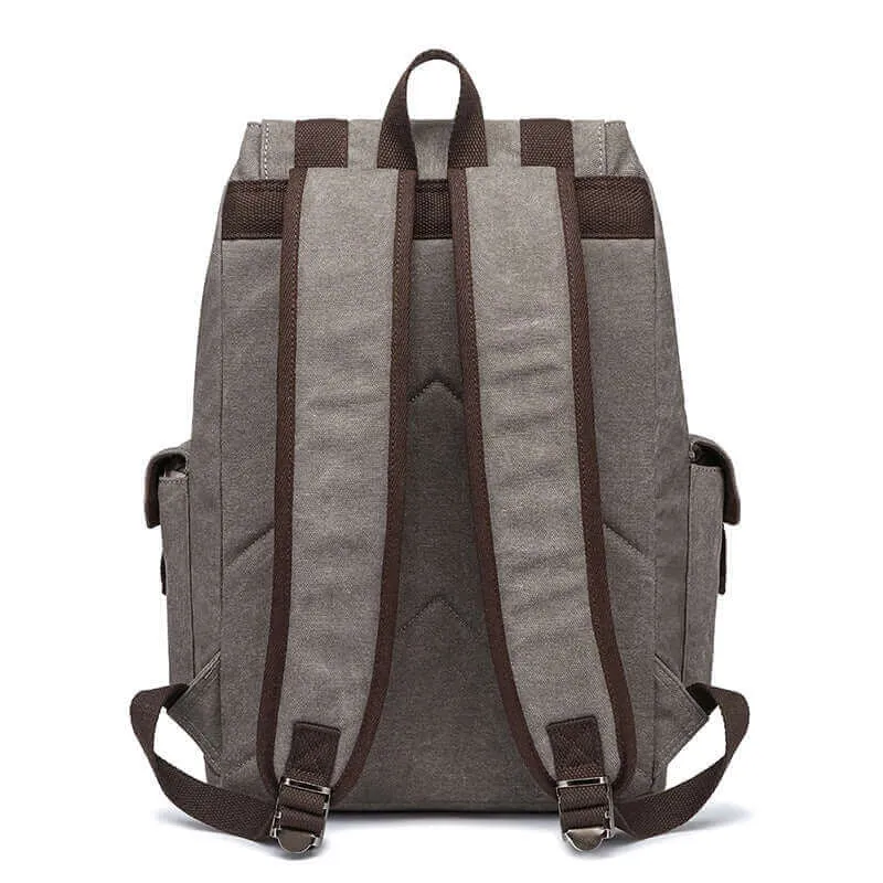 Men's Canvas Laptop Backpack - Fits 15.6 Inch