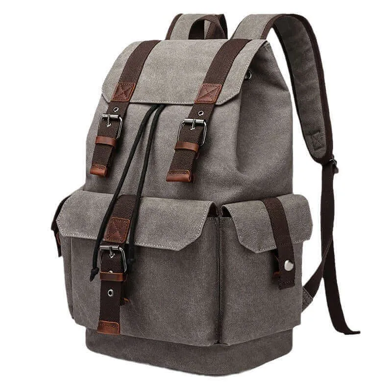 Men's Canvas Laptop Backpack - Fits 15.6 Inch