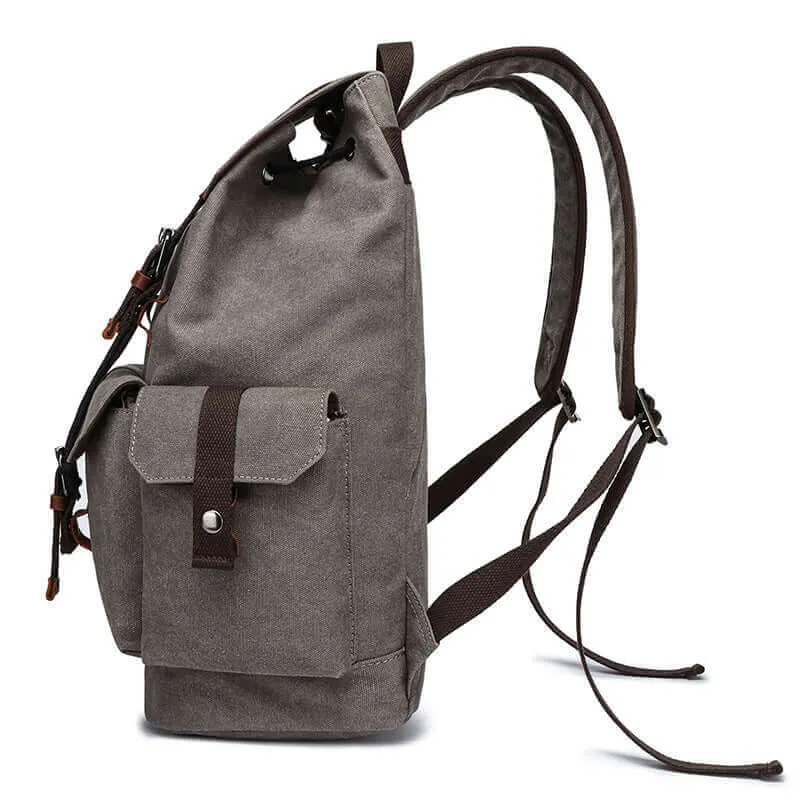 Men's Canvas Laptop Backpack - Fits 15.6 Inch