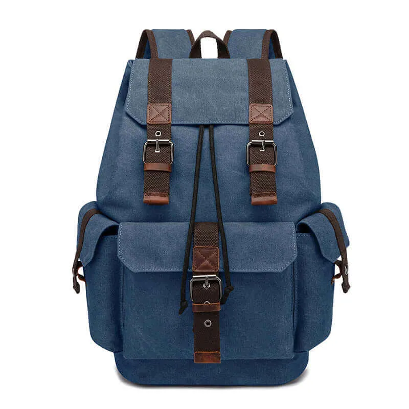 Men's Canvas Laptop Backpack - Fits 15.6 Inch