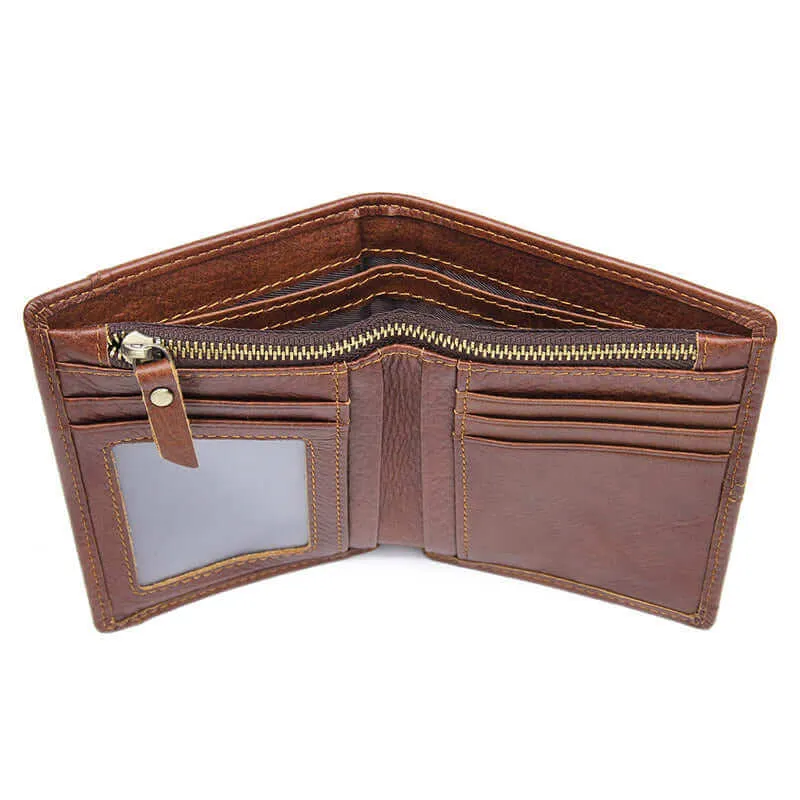 Men's Genuine Leather RFID Wallet NZ