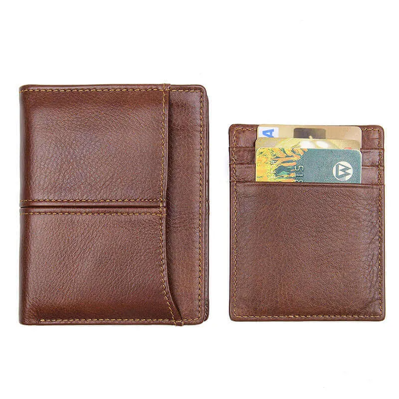 Men's Genuine Leather RFID Wallet NZ