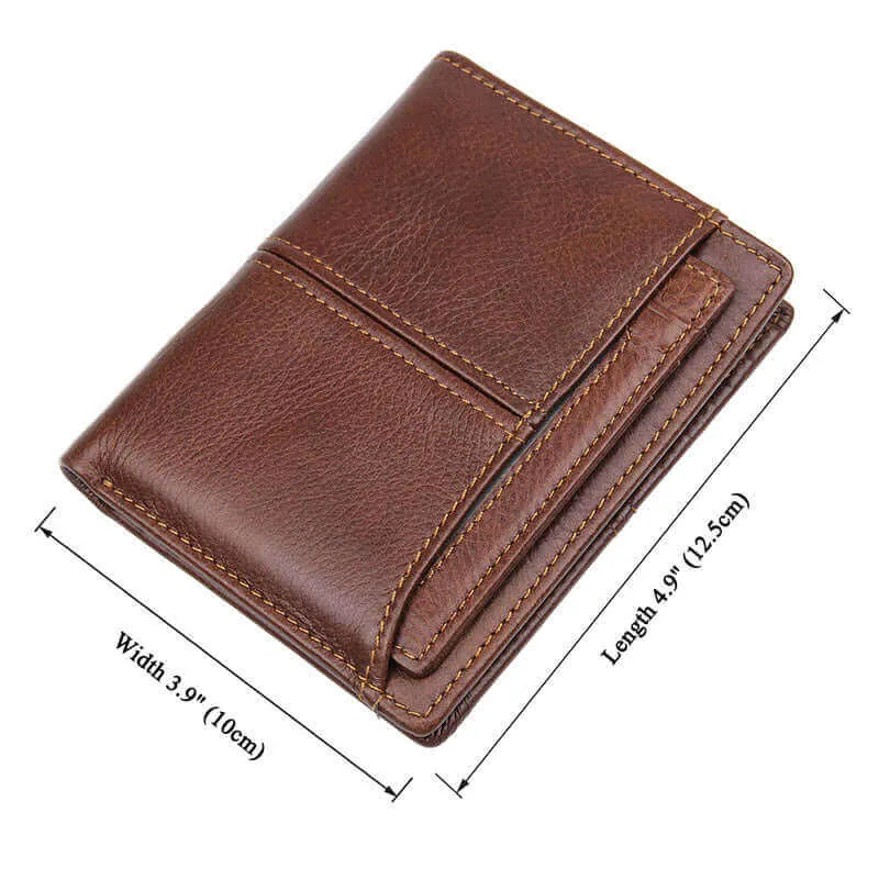 Men's Genuine Leather RFID Wallet NZ