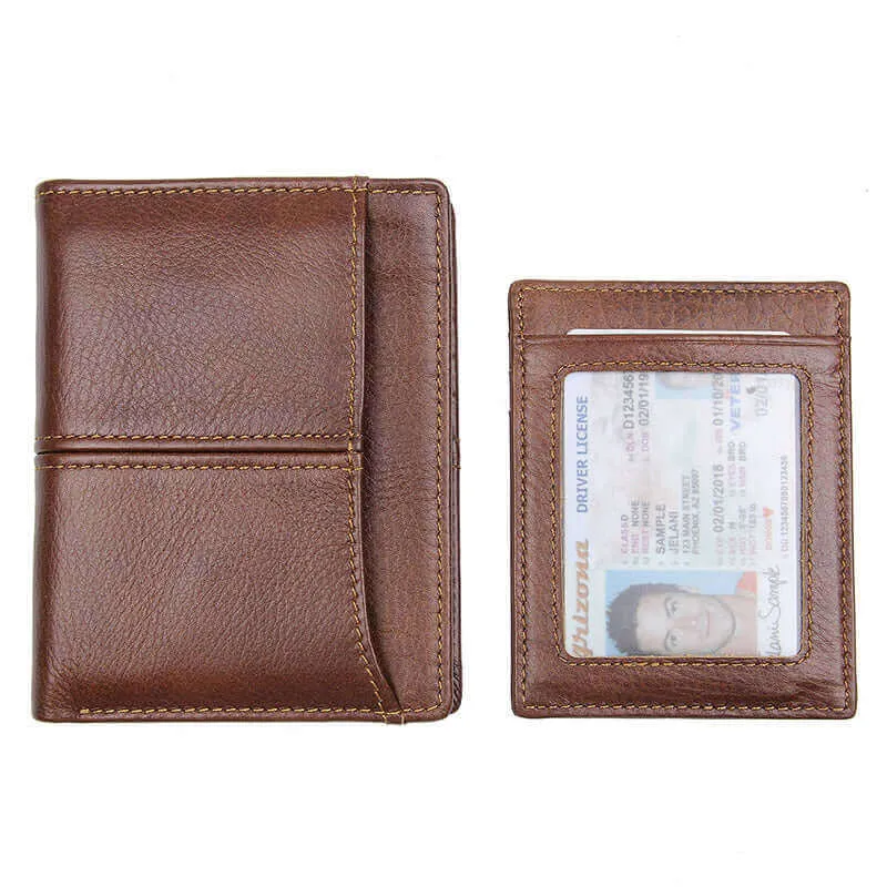 Men's Genuine Leather RFID Wallet NZ