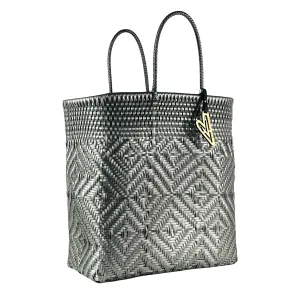 Monochrome Silver Totes