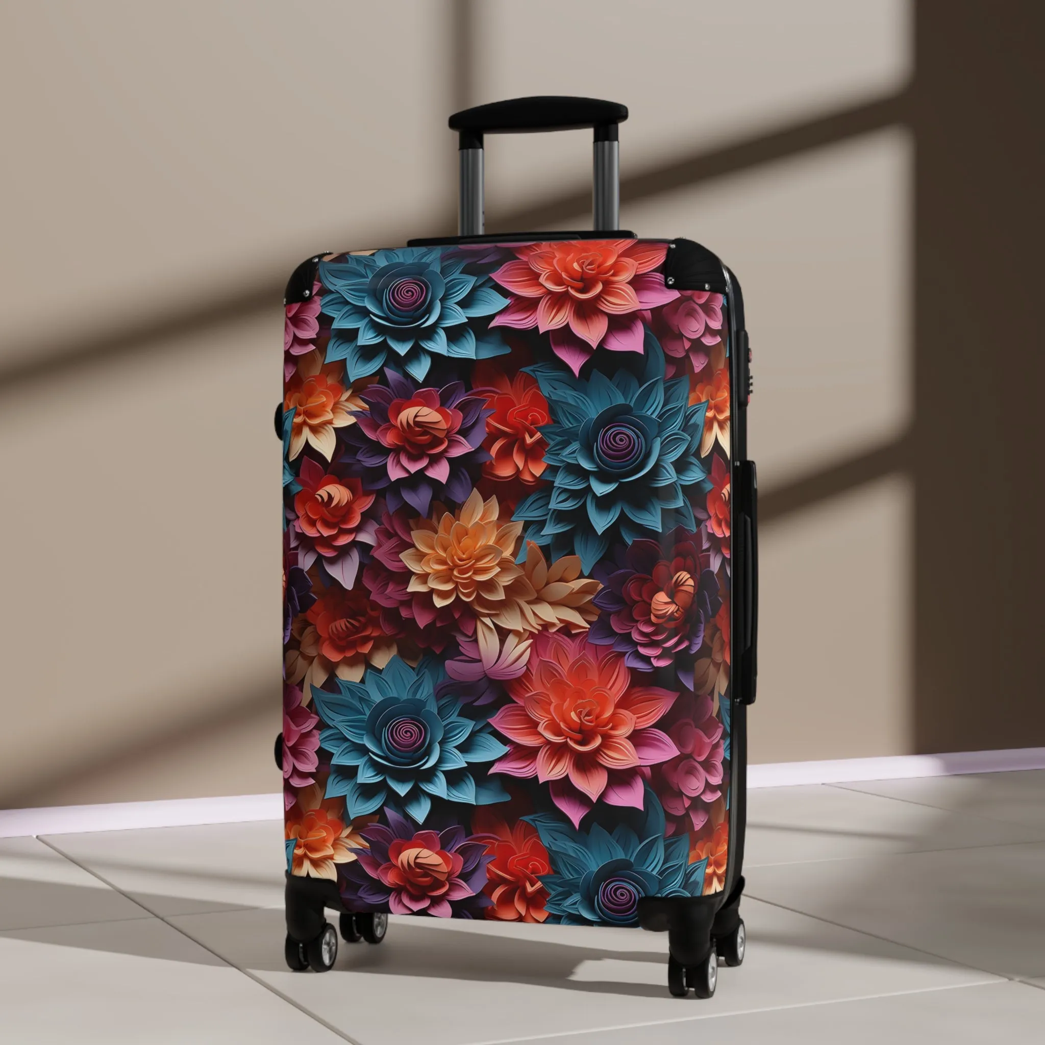 Multicolor Floral Suitcase