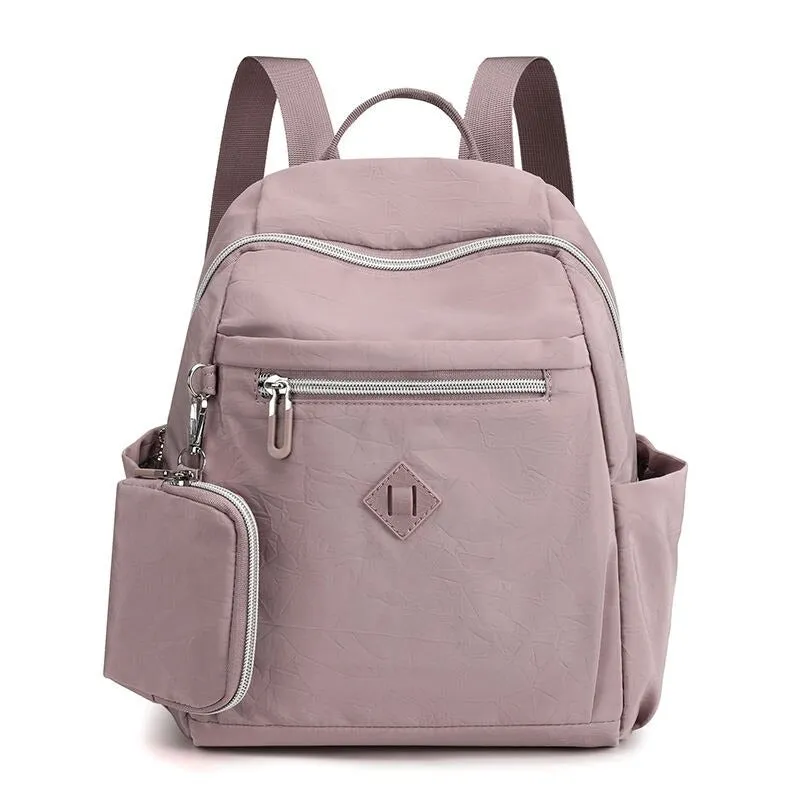 Nylon Large Capacity Casual Backpacks For Women