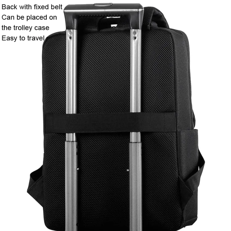 OUMANTU 2106-1 Business Backpack Men Casual Computer Bag(Black)