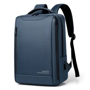 OUMANTU 2106-1 Business Backpack Men Casual Computer Bag(Blue)