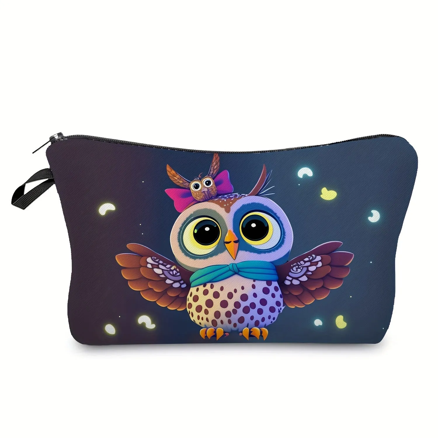 Owl Print Travel Toiletry Bag Portable and Practical Accessory