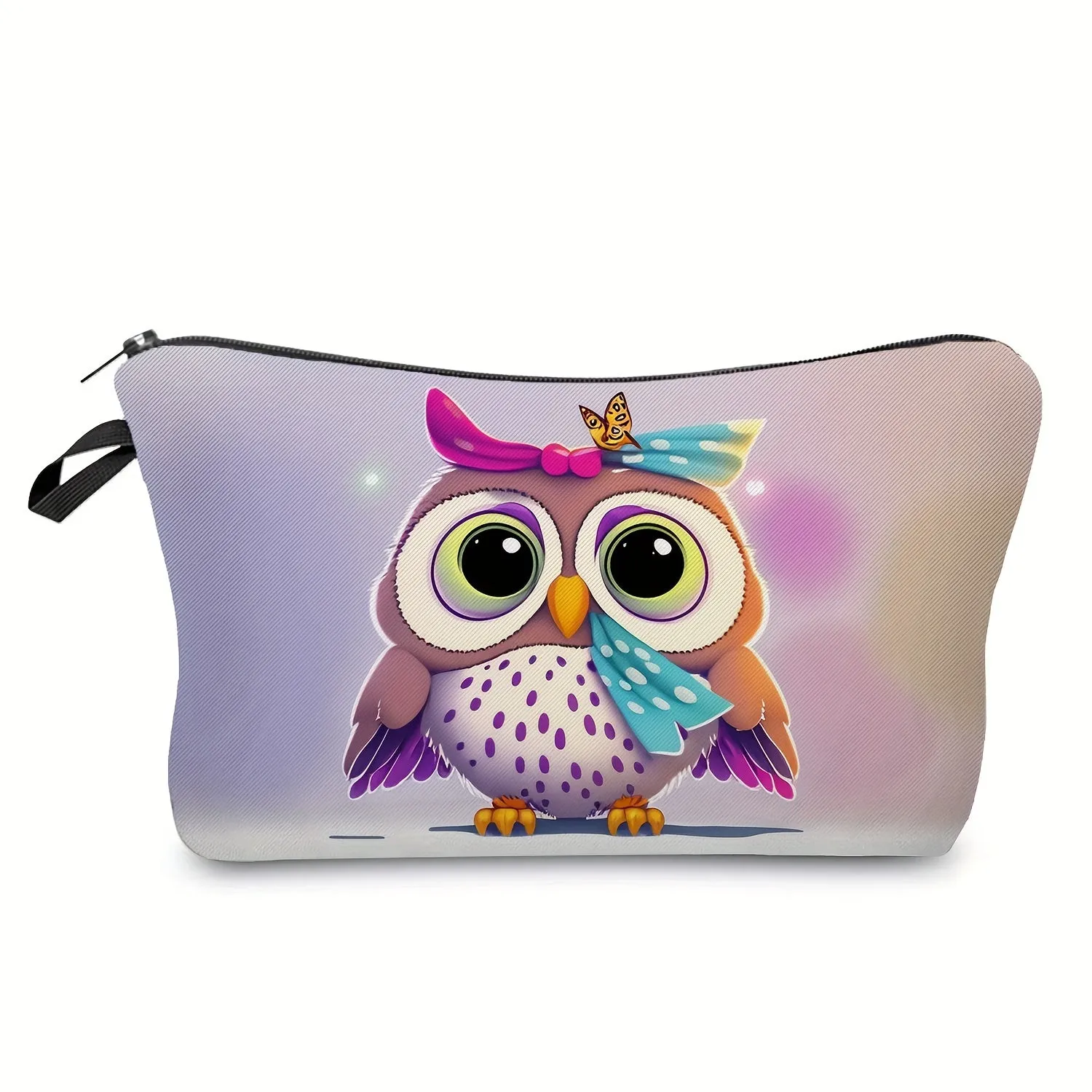 Owl Print Travel Toiletry Bag Portable and Practical Accessory