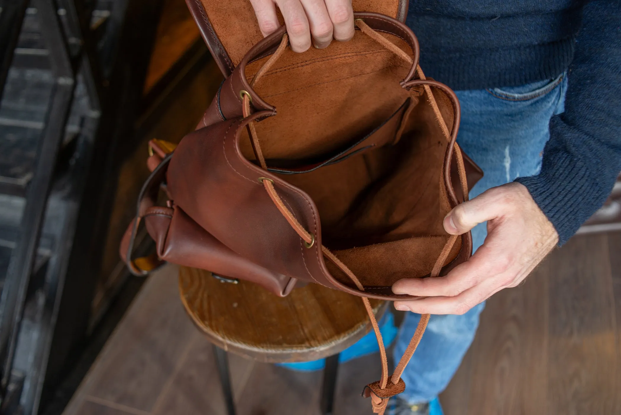 Personalized Backpack Handmade Full Grain Leather Backpack Travel Backpack Men Backpack Rucksack Best Father's Day Gift Vintage Backpack