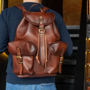 Personalized Backpack Handmade Full Grain Leather Backpack Travel Backpack Men Backpack Rucksack Best Father's Day Gift Vintage Backpack