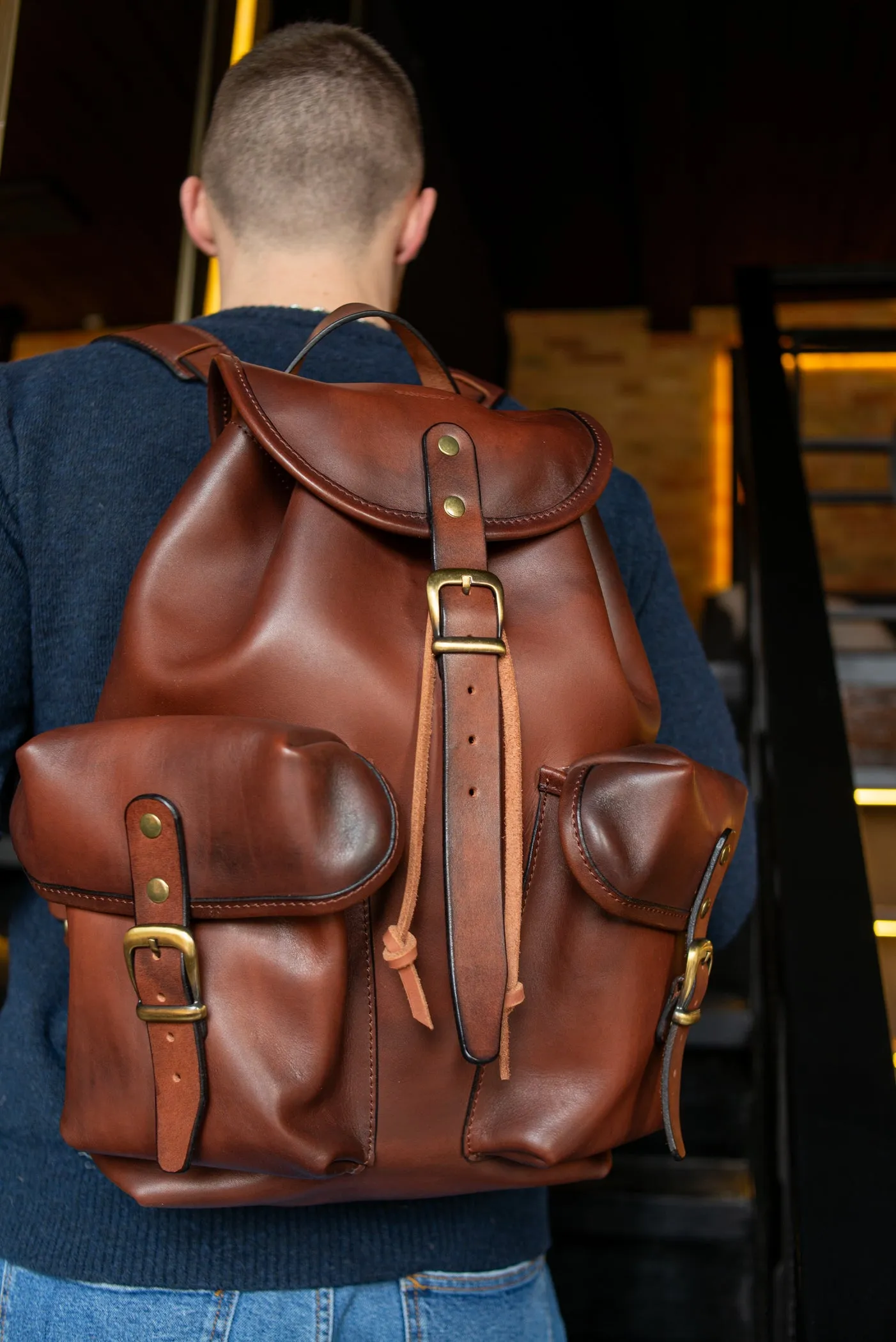 Personalized Backpack Handmade Full Grain Leather Backpack Travel Backpack Men Backpack Rucksack Best Father's Day Gift Vintage Backpack