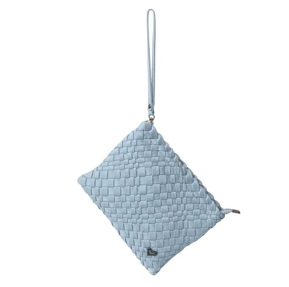 PreneLove London Large Woven Tote - Sky Blue