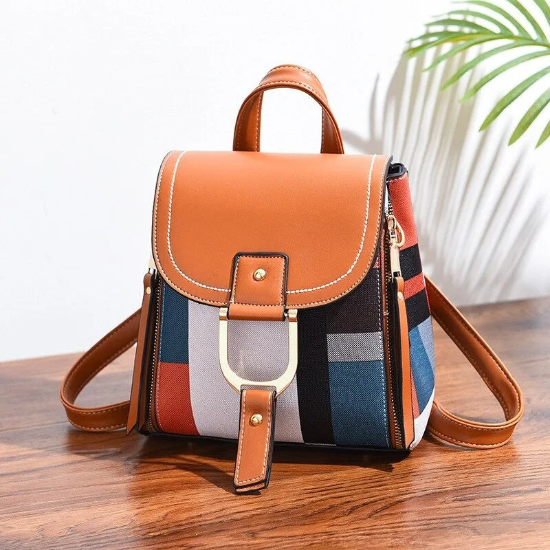 PU Leather Fashion Design Backpack For Women