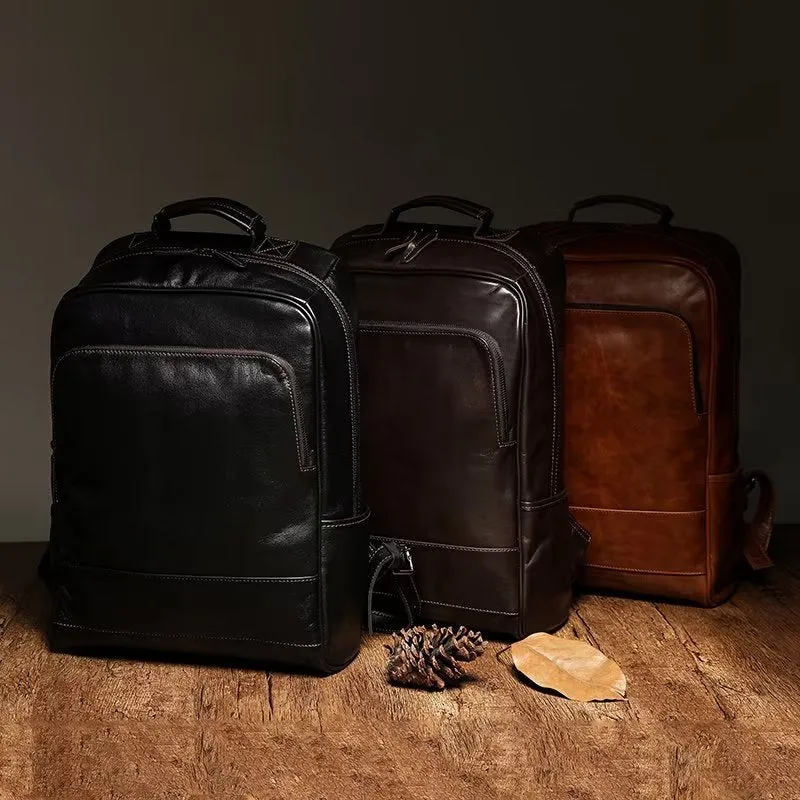 RetroLuxe Chic Leather Backpack