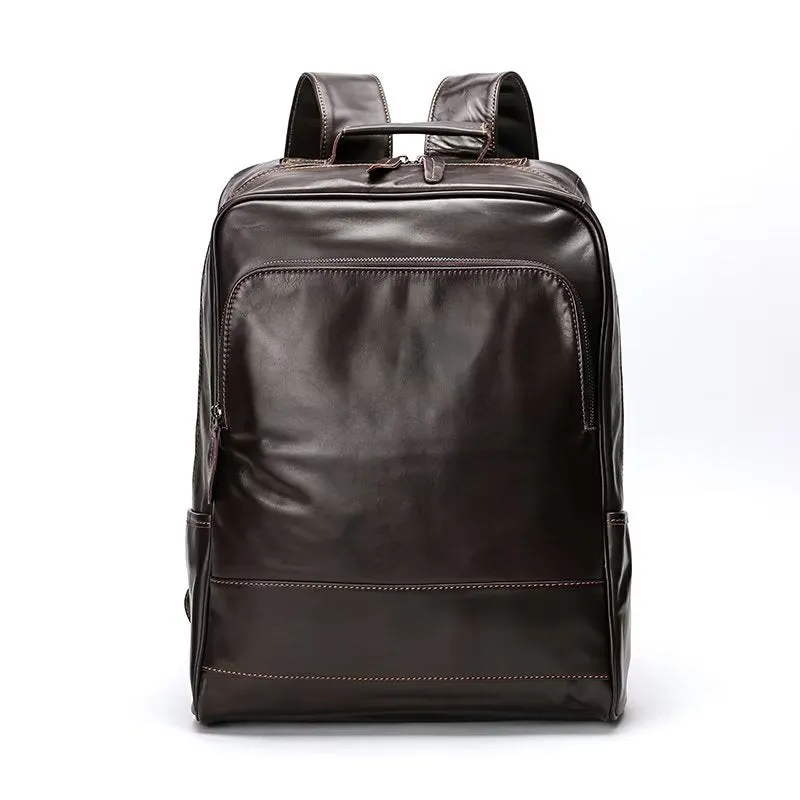 RetroLuxe Chic Leather Backpack