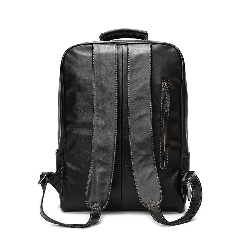 RetroLuxe Chic Leather Backpack