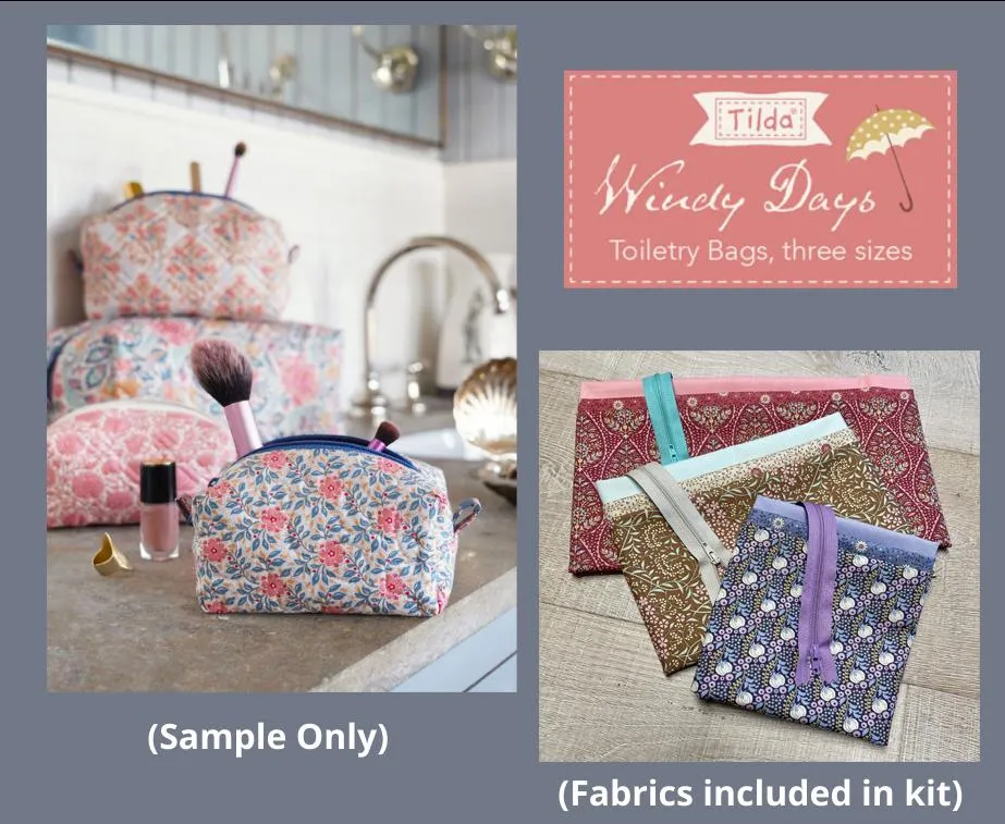 Sanctuary - Windy Days Toiletry Bags KIT (3 Sizes)