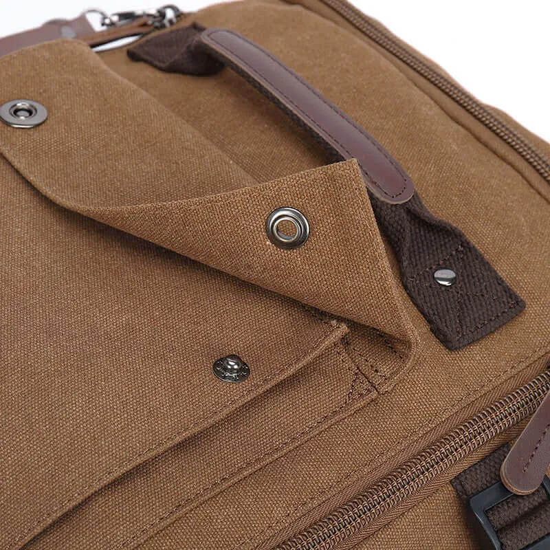 Stylish and Functional Canvas 15.6 Inch Laptop Backpack