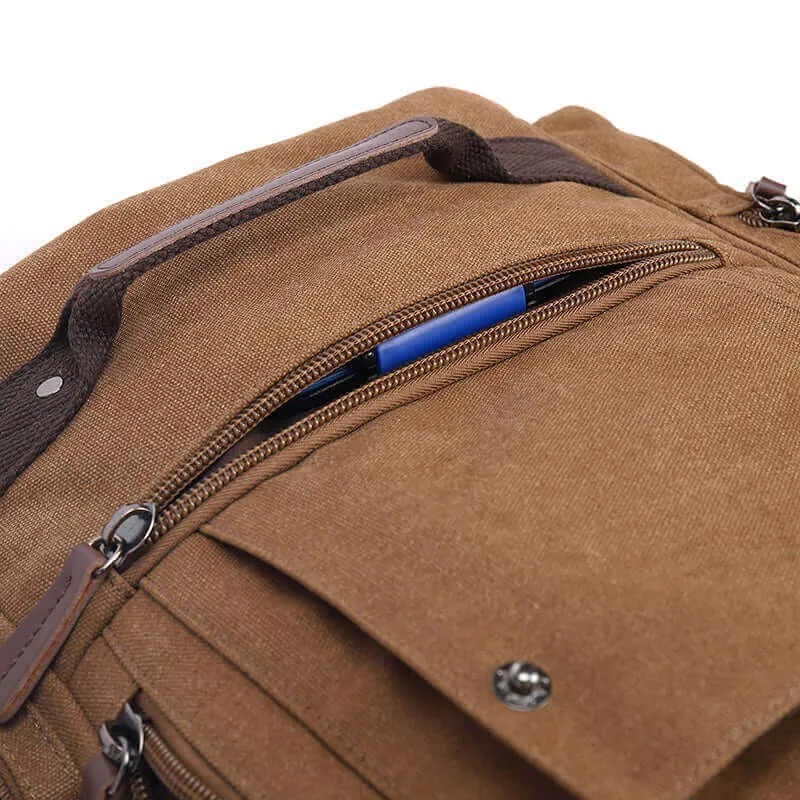 Stylish and Functional Canvas 15.6 Inch Laptop Backpack