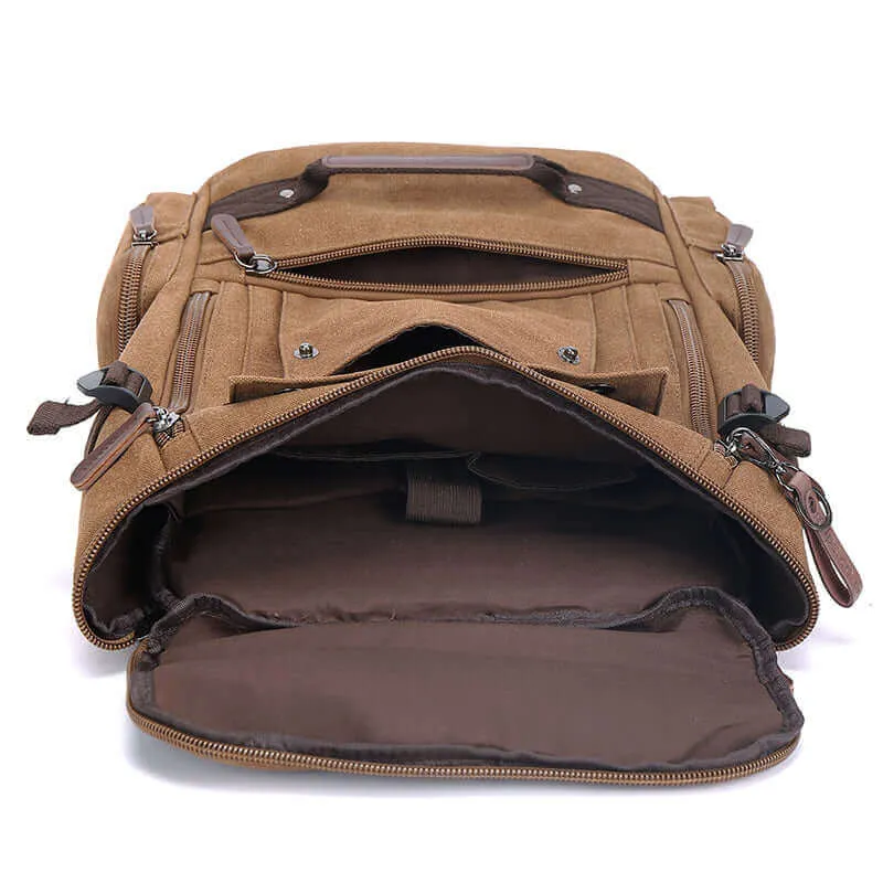 Stylish and Functional Canvas 15.6 Inch Laptop Backpack