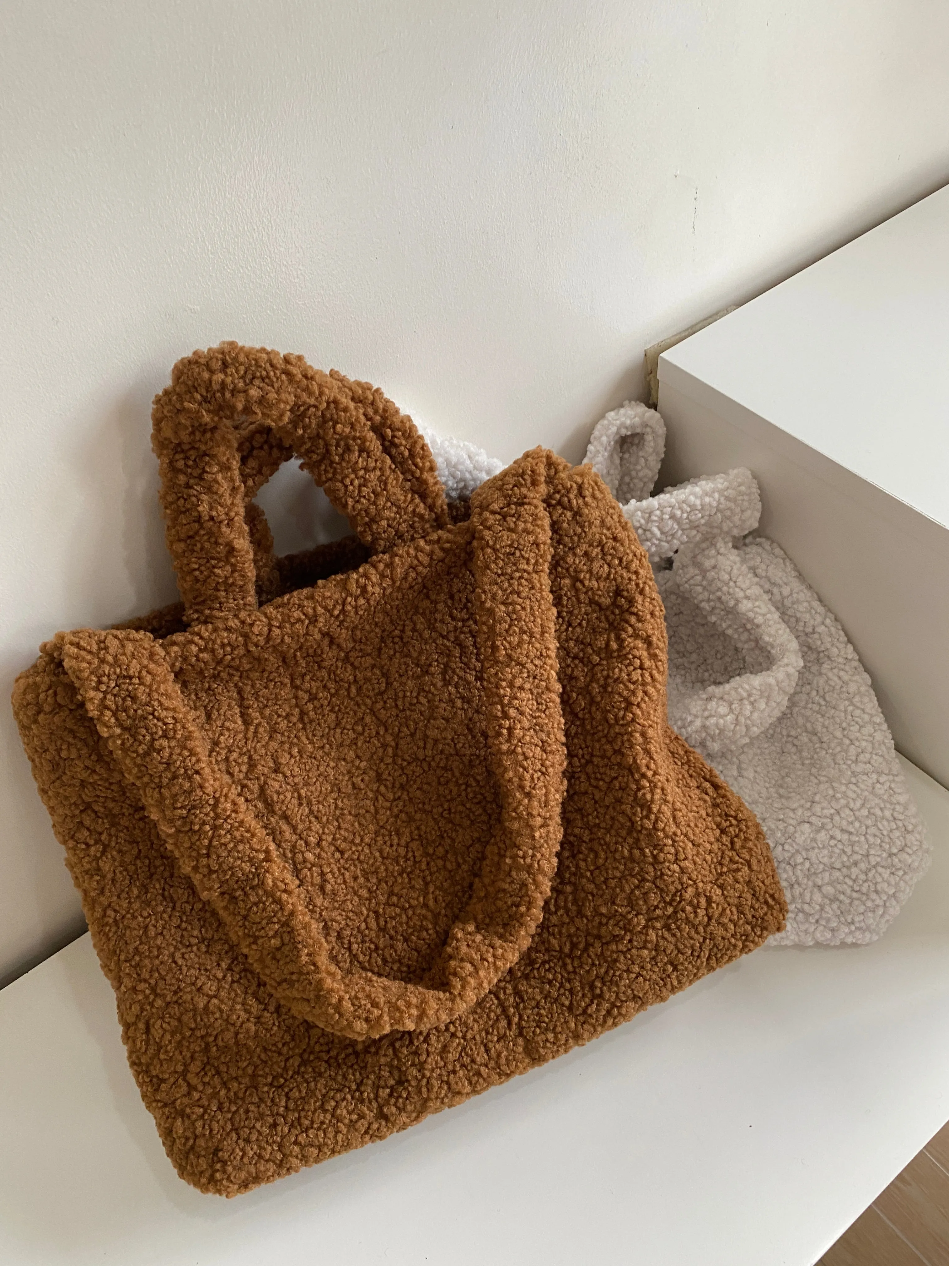 Teddy Tote Bag - Cocoa