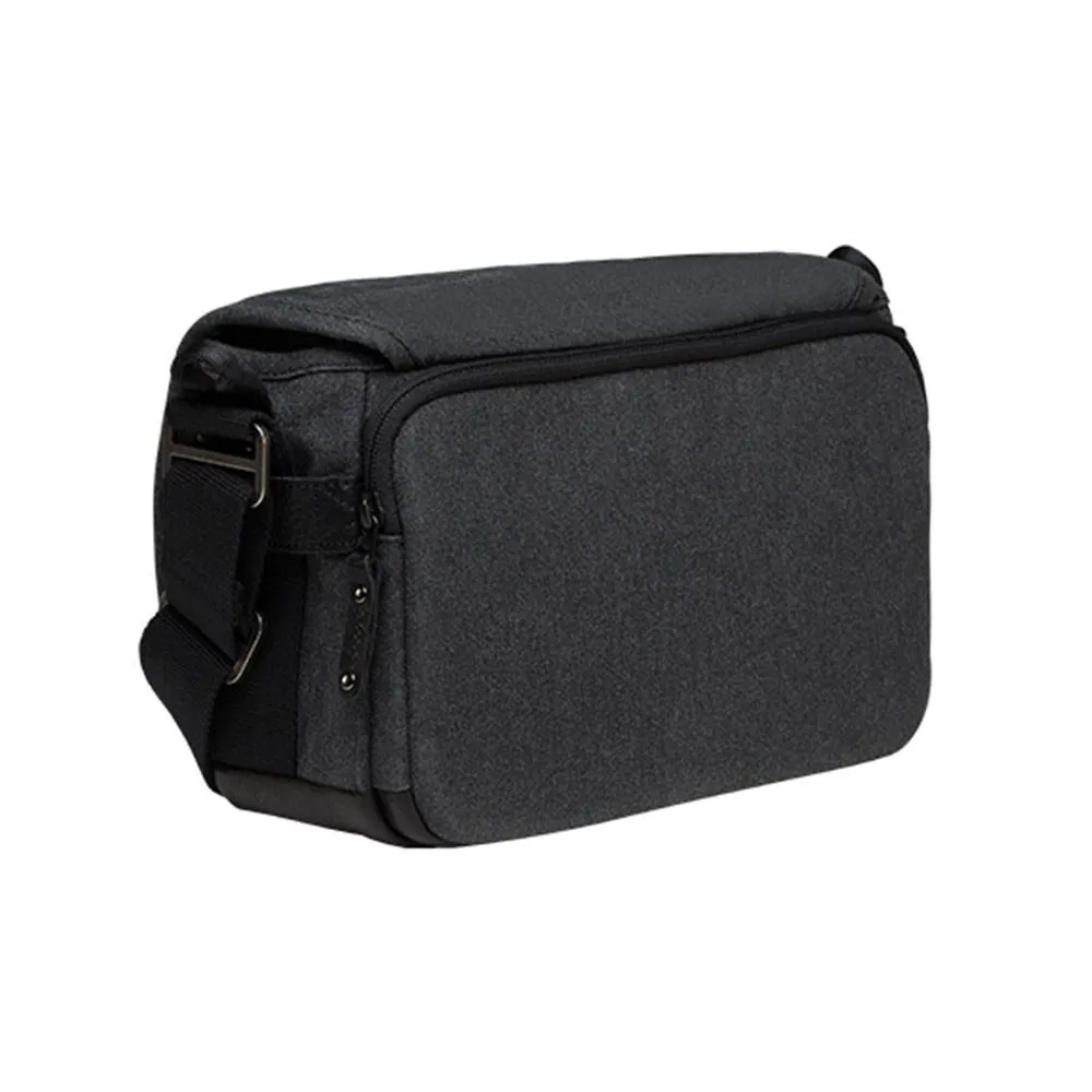 Tenba Cooper 8 Camera Bag - Grey Canvas / Black Leather