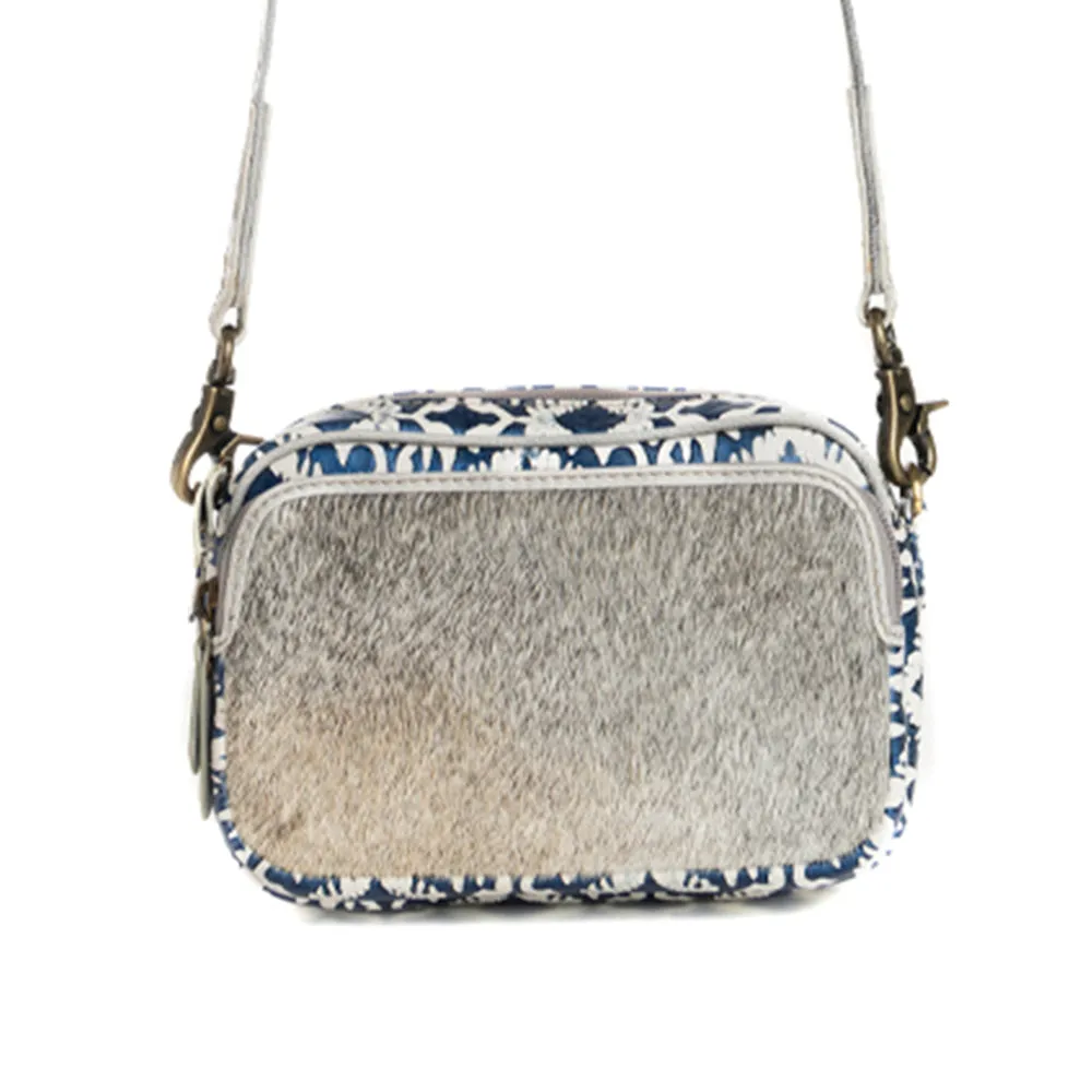 Tilla's Mine Trail Shoulder Bag in Blue & Gray