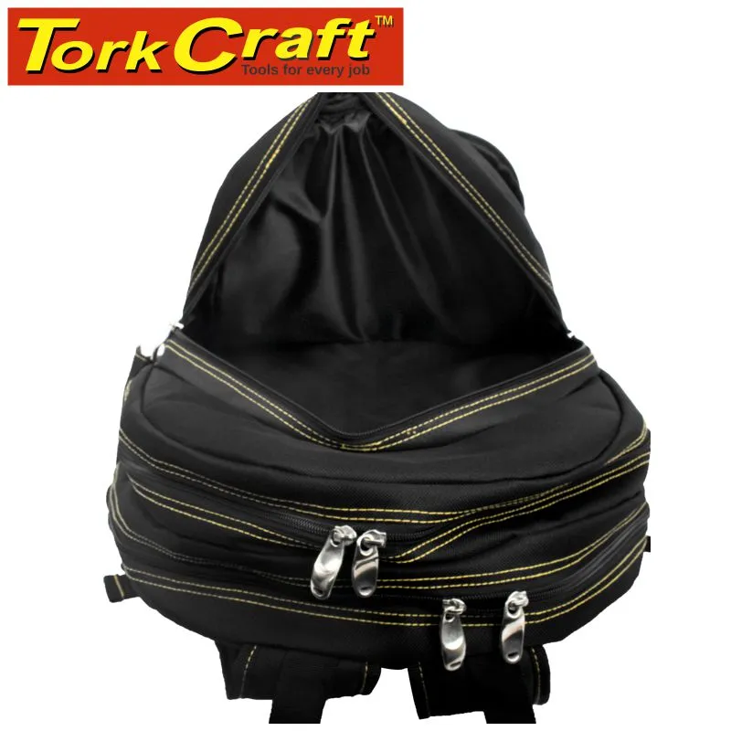 TORK CRAFT TOOL & LAPTOP BACKPACK BLACK RUBBER FEET 46 X 20 X 45CM TORK CRAFT TC991087